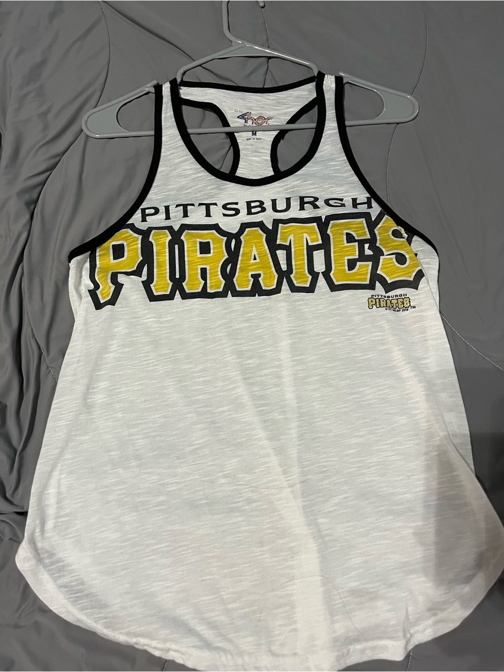 Pittsburgh Pirates White & Yellow Tank Top